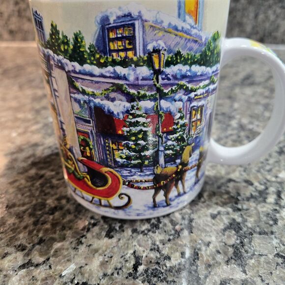 Starbucks Barista Vintage Public Market Winter Scene Christmas 2001 Mug - Picture 7 of 7